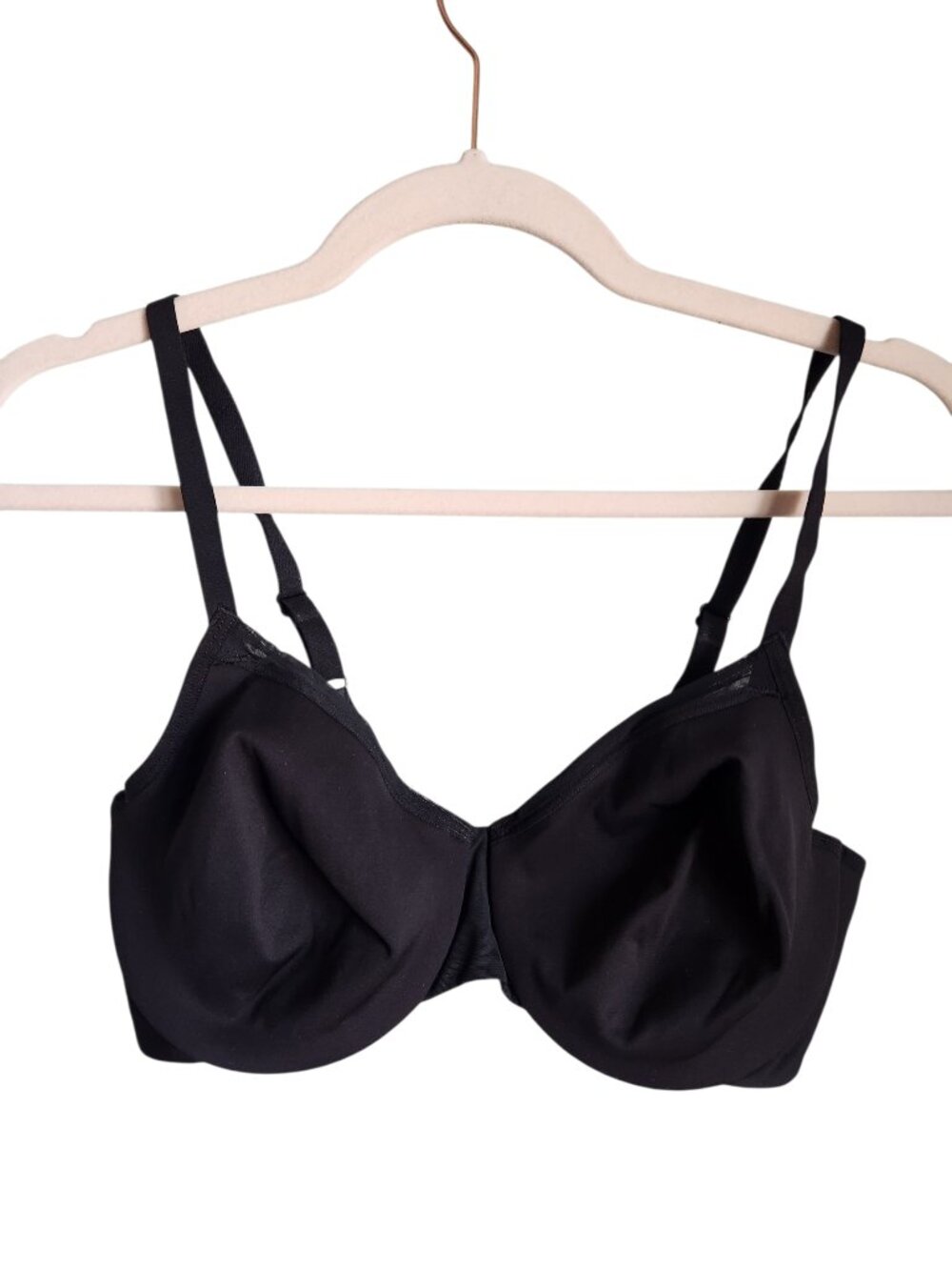 Wacoal Bra Black 32DD Women's Classic Reinvention Bra Underwire Back Close